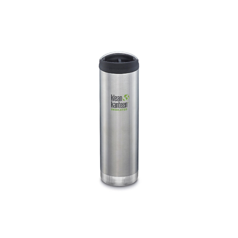 Botella térmica TKWide Klean Kanteen con tapa Café 20oz (592ml) Plata