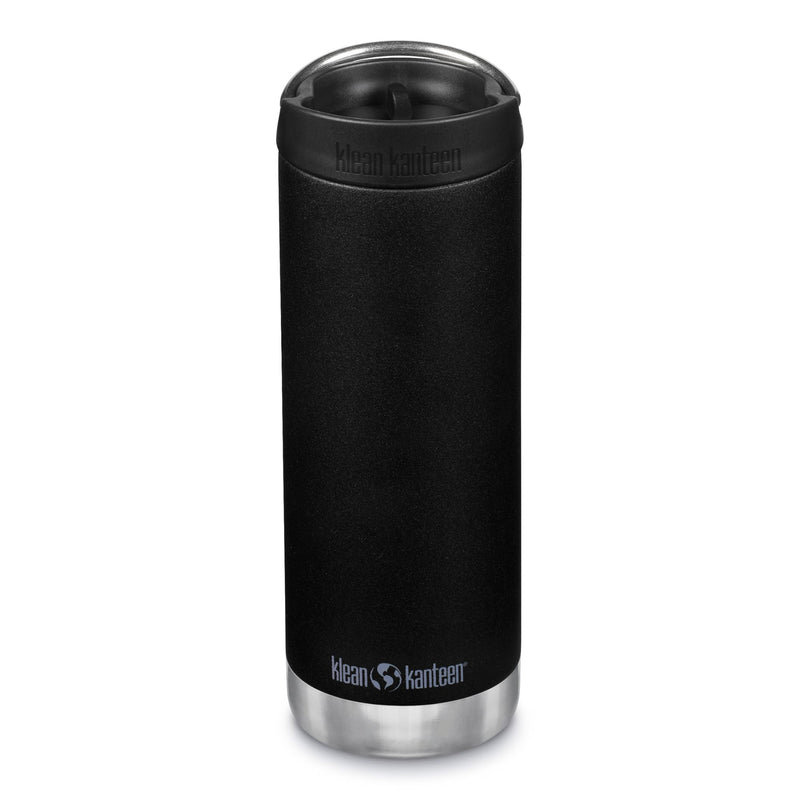 Botella térmica TKWide Klean Kanteen con tapa Café 16oz (473ml) Negro