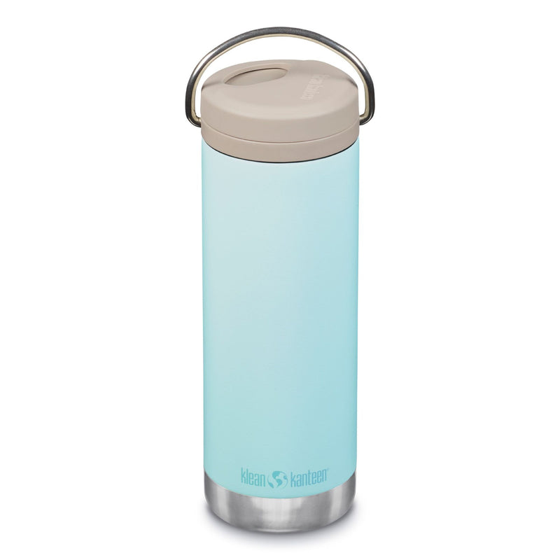 Botella térmica TKWide Klean Kanteen con tapa Café 16oz (473ml) Celeste pastel