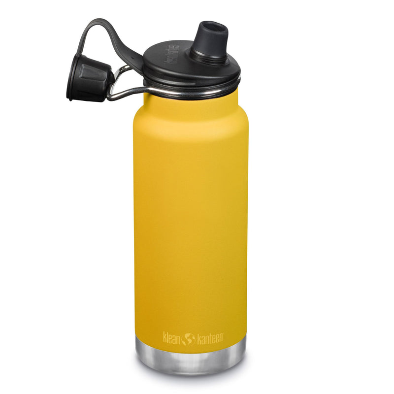 Botella térmica TKWide Klean Kanteen con tapa Chug 32oz (946 ml) Amarillo