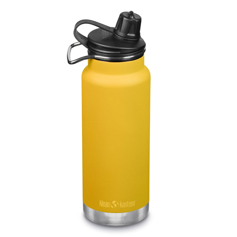 Botella térmica TKWide Klean Kanteen con tapa Chug 32oz (946 ml) Amarillo