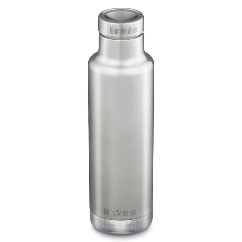 Botella térmica Classic Klean Kanteen con tapa pour through 25oz (750ml) Plateado