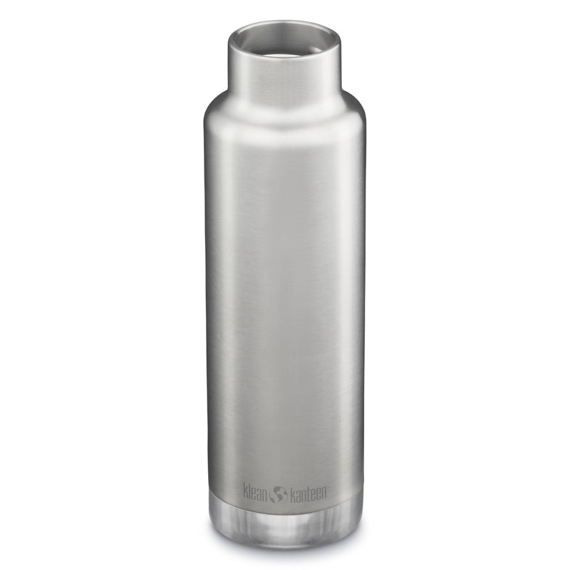 Botella térmica Classic Klean Kanteen con tapa pour through 25oz (750ml) Plateado