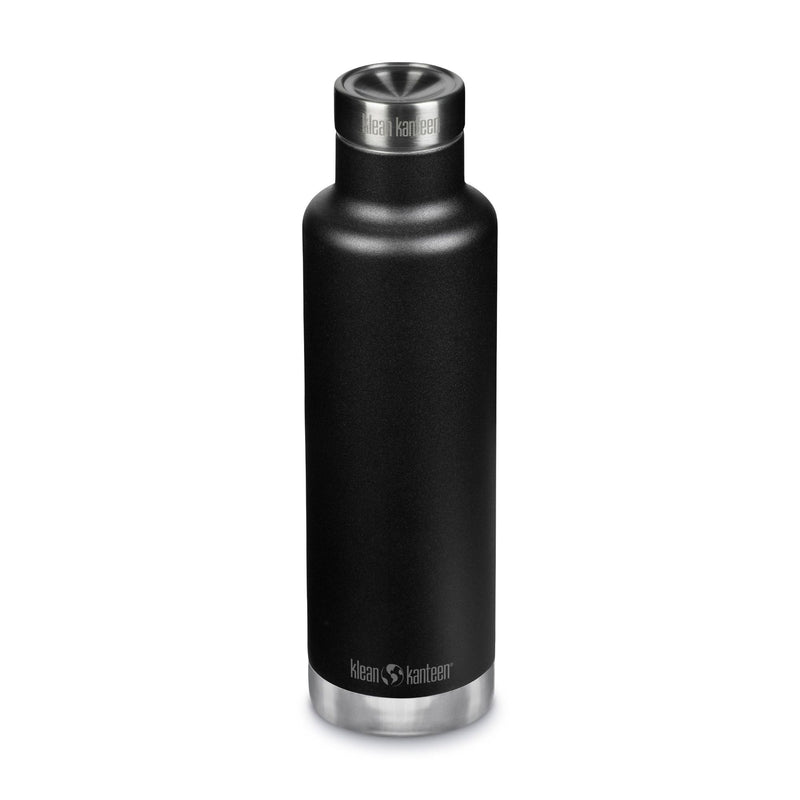 Botella térmica Classic Klean Kanteen con tapa pour through 25oz (750ml) Negro