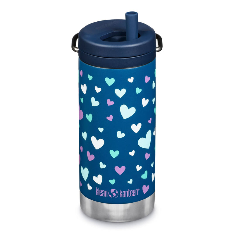 Botella térmica TKWide Klean Kanteen con tapa Twist 12oz (355ml) Azul marino estampado