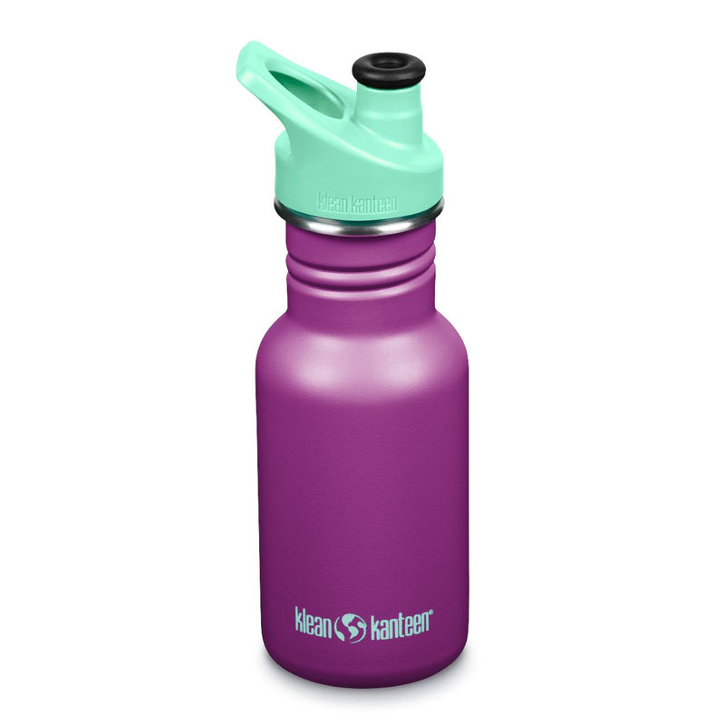 Botella Classic infantil Klean Kanteen con tapa Sport 12oz (355ml) Morado