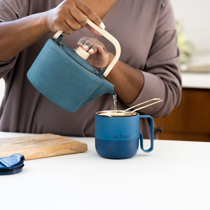 Taza Rise Klean Kanteen con tapa Flip 14oz (399ml) Azul marino