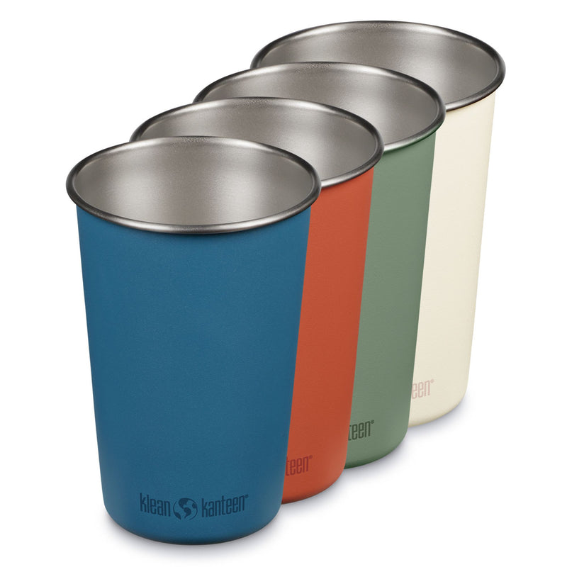 Pack de vasos de acero Klean Kanteen 16oz (473 ml) Multicolor