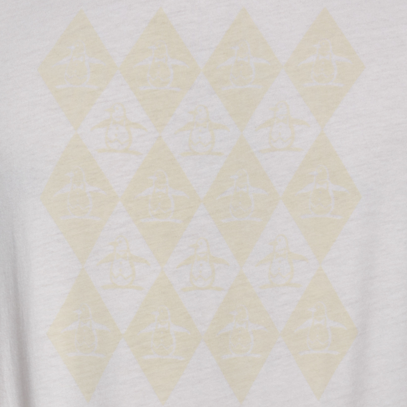 Camiseta graphic argyle Pete blanca