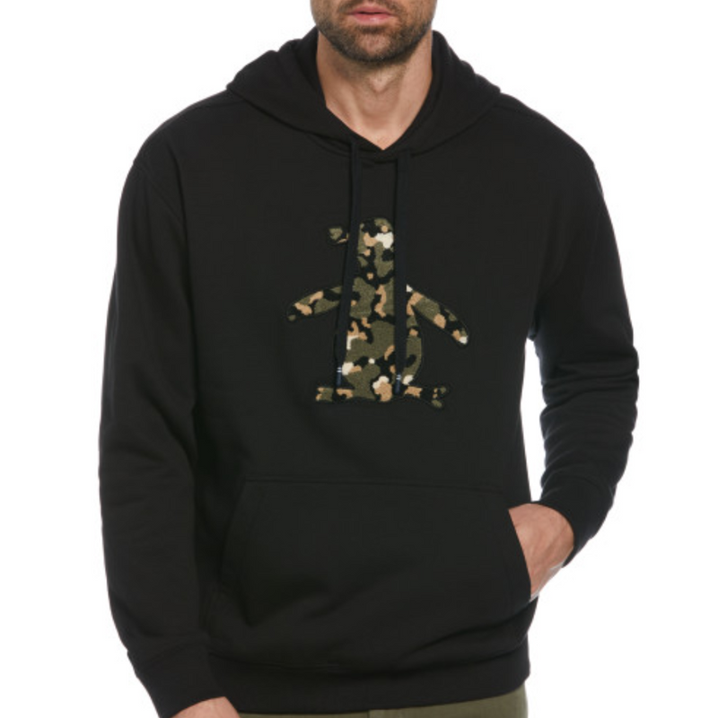 Sudadera con capucha fleece boucle camo Pete negra