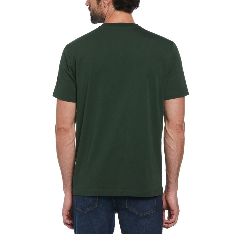 Camiseta Logotipo de confeti gráfico verde