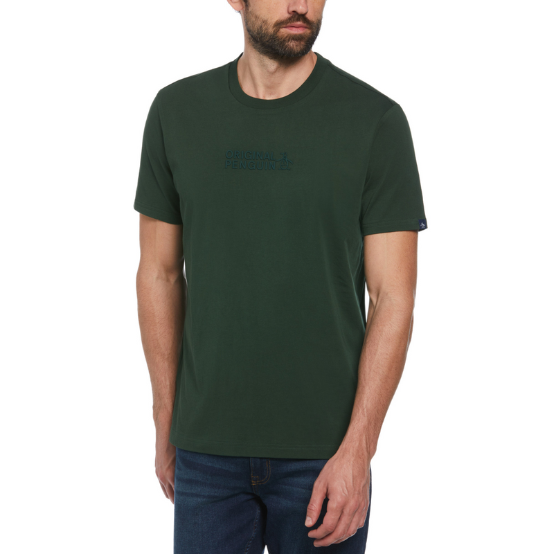 Camiseta Logotipo de confeti gráfico verde