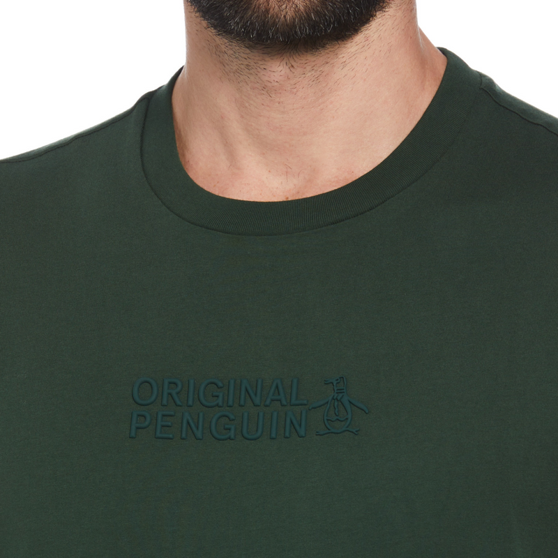 Camiseta Logotipo de confeti gráfico verde