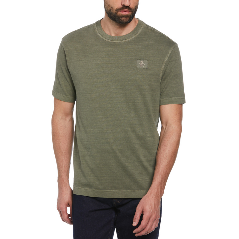 Camiseta oversize verde oliva