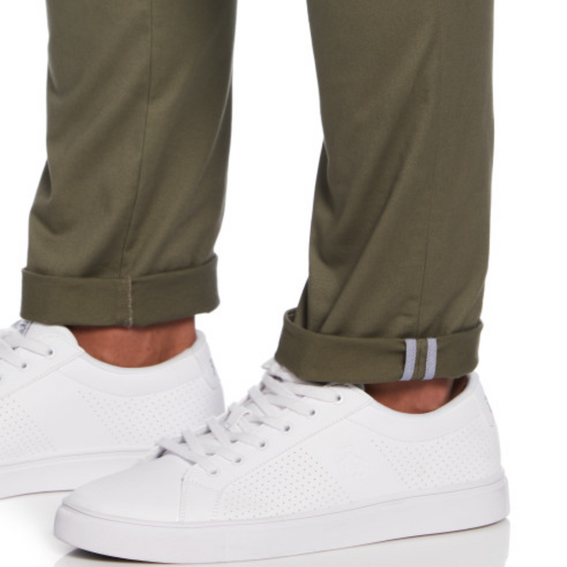 Pantalón chino básico algodón reciclado verde olivo