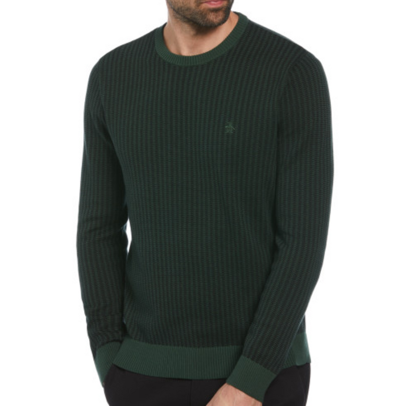 Jersey Ao jacquard tonal verde