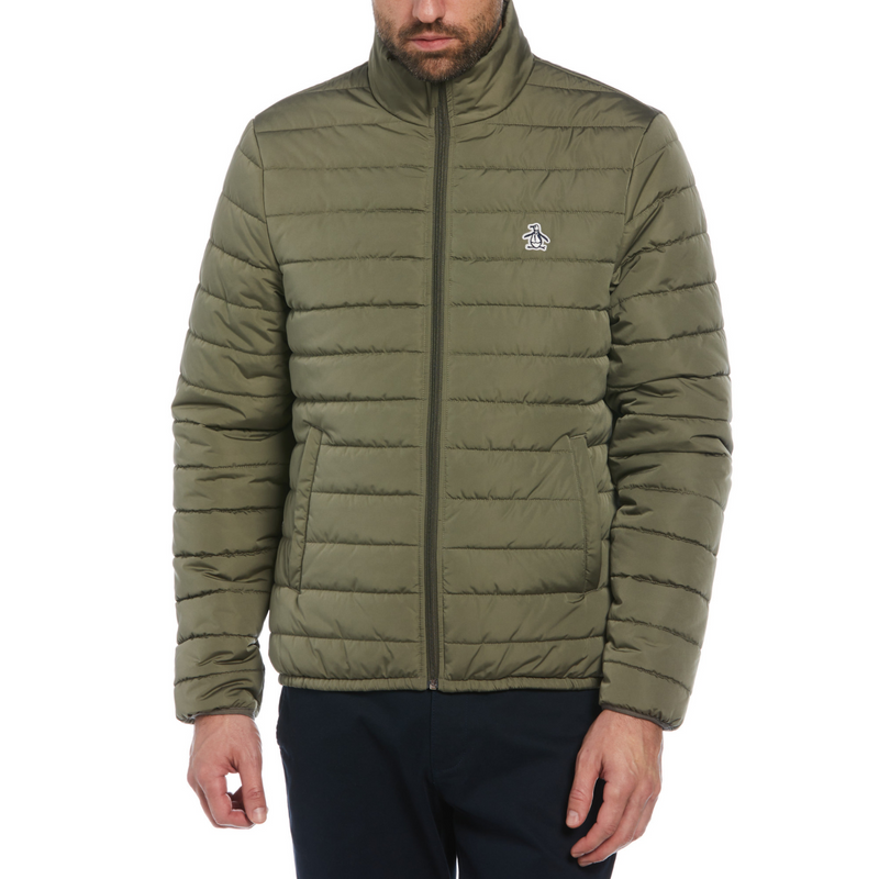 Chaqueta puffer color verde