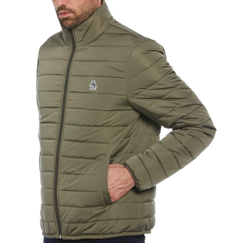 Chaqueta puffer color verde