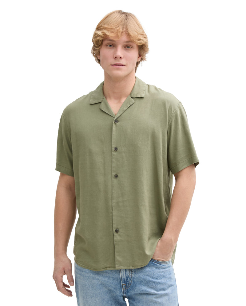 Camisa de hombre de manga corta relaxed fit