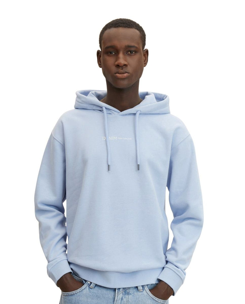 Sudadera de hombre con capucha corte regular azul claro