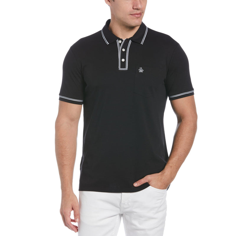 Polo earl 3D orgánico negro