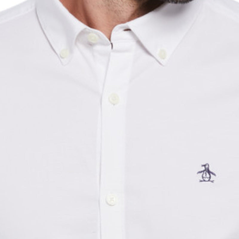 Camisa ML Oxford Stretch sin Bolsillo blanco