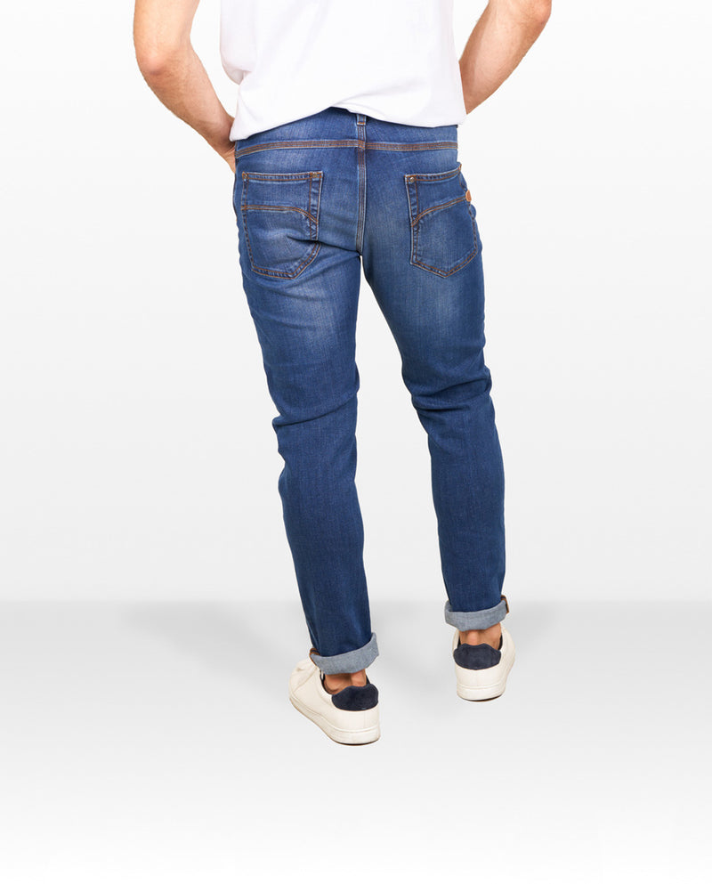 Vaquero de hombre slim fit azul