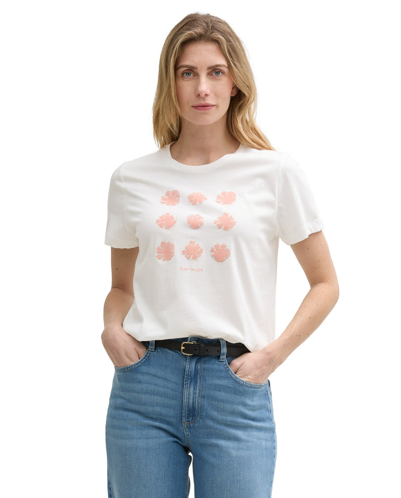 Camiseta de mujer de manga corta con estampado