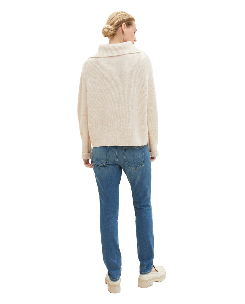 Vaquero de mujer corte relaxed tapered azul